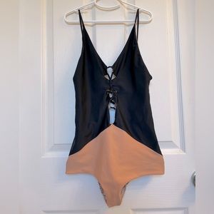 Acacia Kokomo Reversible One-Piece Swimsuit, Size Small